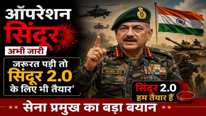 ऑपरेशन सिंदूर 2.0: आर्मी चीफ का बड़ा बयान, तीनों सेनाएं युद्ध के लिए पूरी तरह से तैयार!