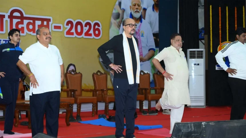 अंतर्राष्ट्रीय योग शिविर में शामिल हुए राज्यपाल