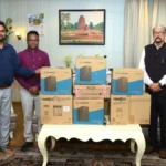 स्वेच्छानुदान मद से सुदूर वनांचल स्थित स्वामी आत्मानंद स्कूल, मांझीगुडा को 10 कंप्यूटर प्रदत्त