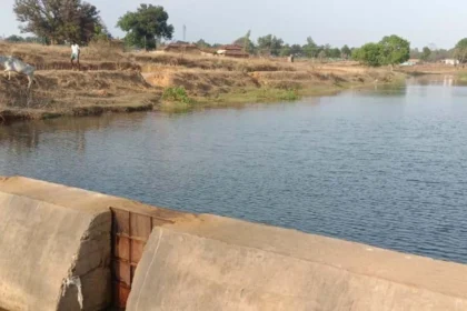 अंधेरगढ़ नाला का पक्का चेक डेम बना किसानों की उम्मीद, 12.5 एकड़ खेतों को मिलेगा सिंचाई का संबल