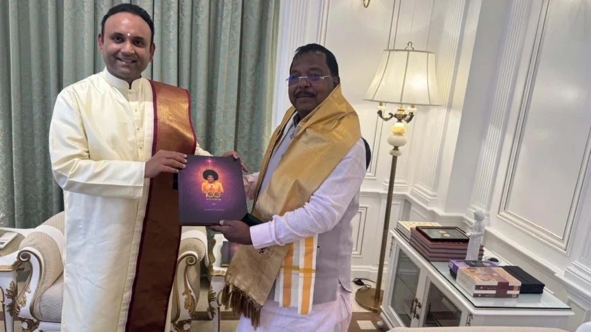 छत्तीसगढ़ के कृषि मंत्री ने श्री सत्य साई ग्राम का किया दौरा