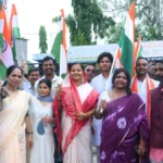 हर घर तिरंगा अभियान: मंत्री लक्ष्मी राजवाड़े की अगुवाई में निकली भव्य तिरंगा यात्रा