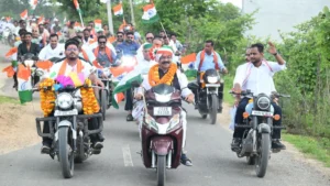 उप मुख्यमंत्री  के नेतृत्व में 14 गांवों में निकली भव्य तिरंगा यात्रा, गूंजा देशभक्ति का जयघोष