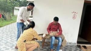 माउस डियर को प्राकृतिक आवास में सुरक्षित रूप से छोड़ गया