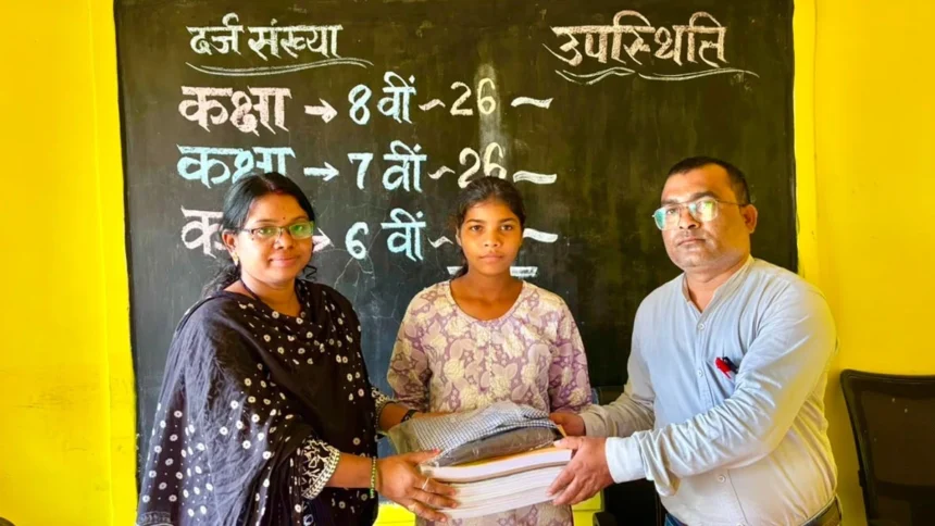 पालकों से संवाद, समझाइश और सहयोग से छात्रा का दोबारा विद्यालय में प्रवेश