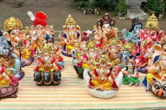 आस्था के साथ पर्यावरण संरक्षण का संदेश दे रही बंदियों की गणेश प्रतिमाएं