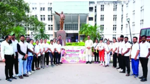 स्वास्थ्य मंत्री श्याम बिहारी जायसवाल के जन्मदिन पर मेकाहारा में सेवा की अनूठी मिसाल