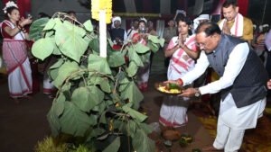 मुख्यमंत्री श्री विष्णु देव साय करम पूजा परब 2026 में हुए शामिल